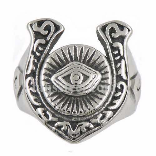 FSR12W76 sunshine triangle all seeing eye Ring - Click Image to Close